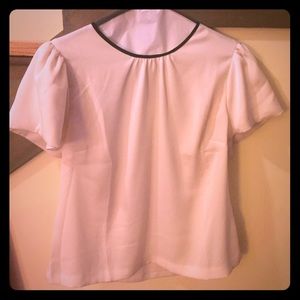 J. Crew creamy satin blouse